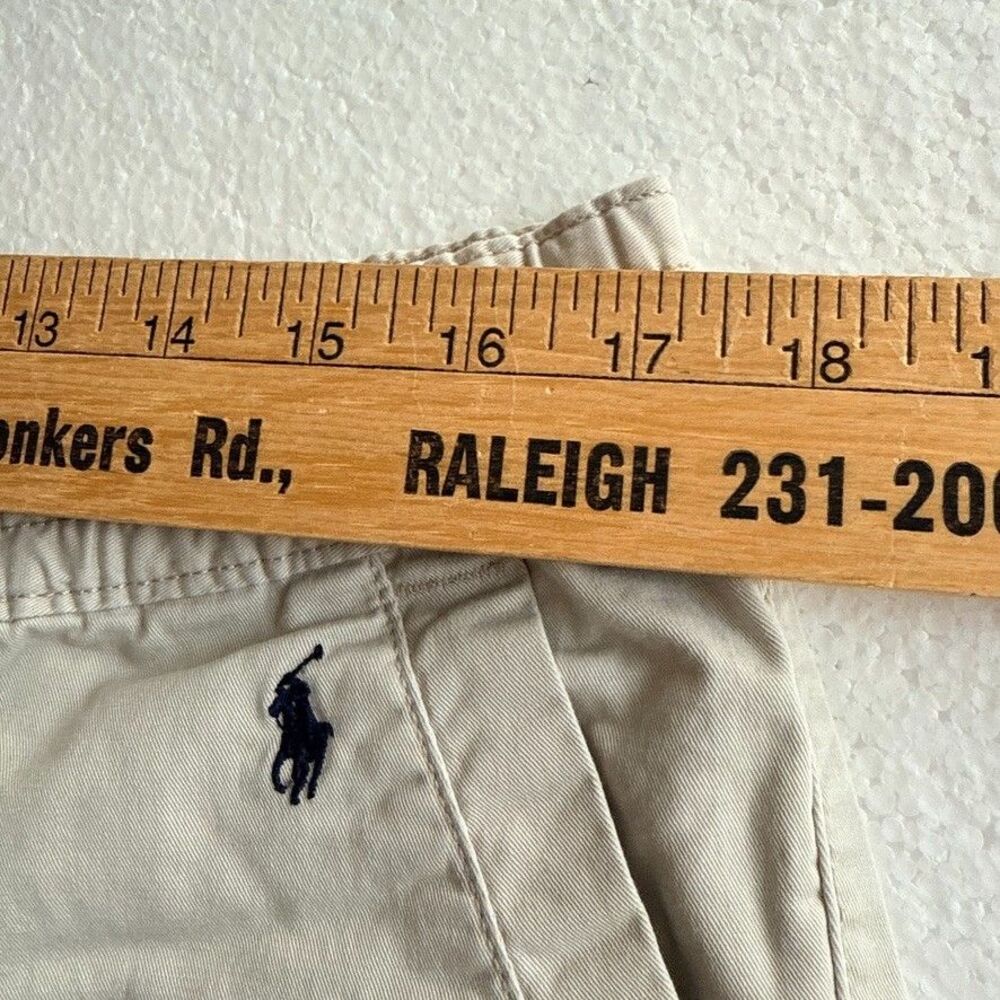Polo Ralph Lauren Mens L Prepster Shorts Allover Pony Print Khaki Classic - Picture 5 of 8